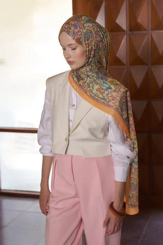 Passionate Marissa Desen Şal - Turuncu