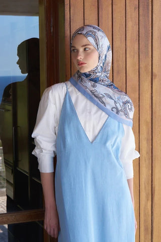 Endless Alive Desen Şal - İndigo