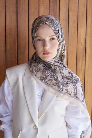 Endless Alive Desen Şal - Tereyağı Sarısı