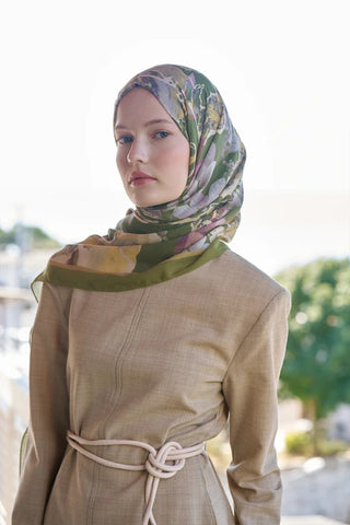 Passionate Lush Desen Şal - Yeşil