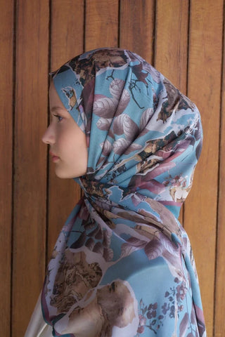 Passionate Lush Desen Şal - Turkuaz