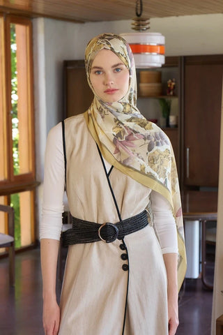 Passionate Lush Desen Şal - Sarı