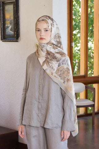 Passionate Lush Desen Şal - Bej