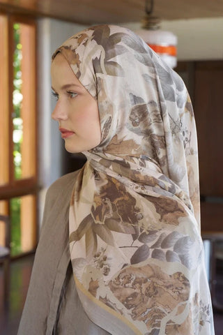 Passionate Lush Desen Şal - Bej