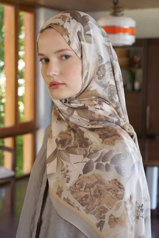 Passionate Lush Desen Şal - Bej