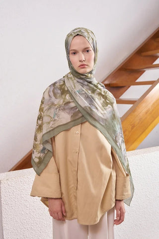 Passionate Solstice Desen Şal - Yeşil