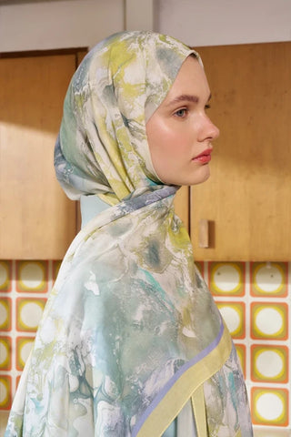 Passionate Solstice Desen Şal - Sarı