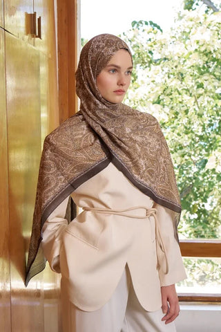 Endless Lena Desen Şal - Hardal