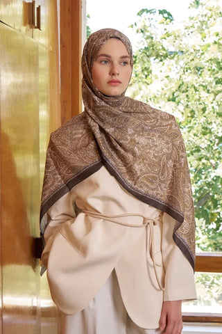 Endless Lena Desen Şal - Hardal