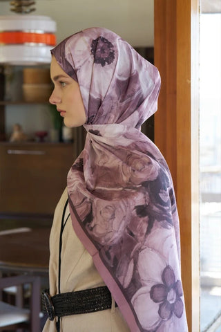 Endless Bloom Desen Şal - Gül Kurusu