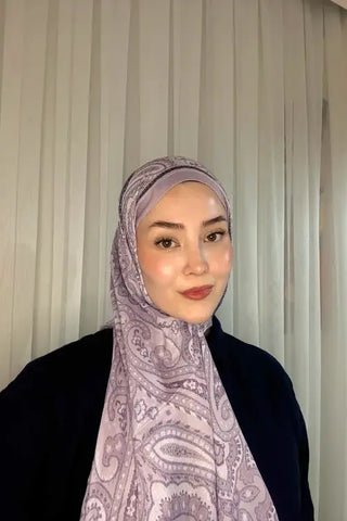 Historical Victorian Desen Şal - Lila