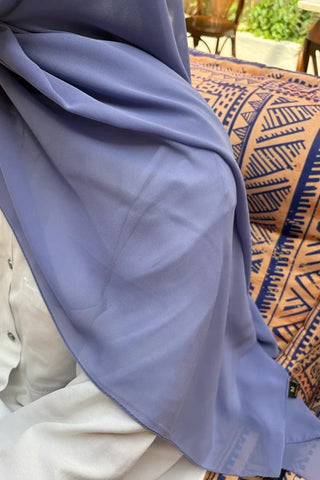 Krep Şifon Şal - Leylak