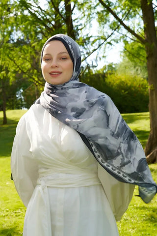 Prestige Helia Desen Şal - Siyah