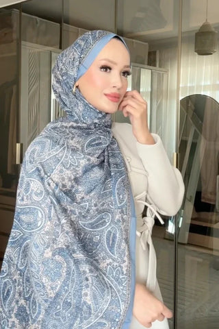 Endless Lena Desen Şal - İndigo