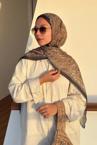 Endless Lena Desen Şal - Hardal