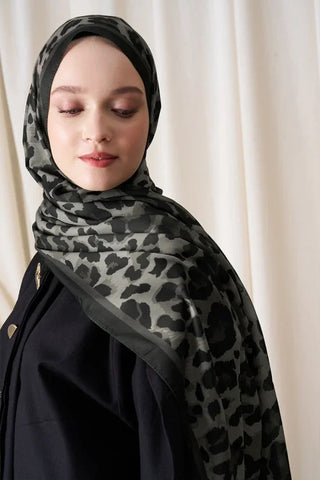 Historical Leopar Desen Şal - Nefti