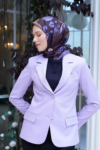 Aria Koleksiyonu Belle Desen Eşarp - Mürdüm