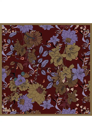 Aria Koleksiyonu Belle Desen Eşarp - Mürdüm