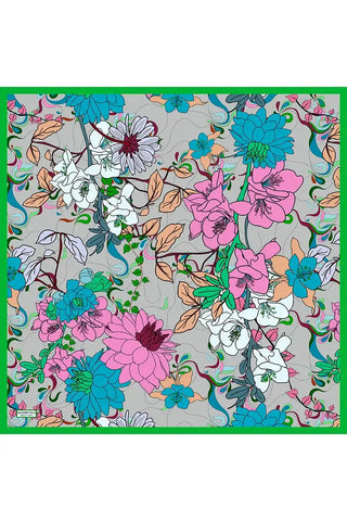 Aria Koleksiyonu Belle Desen Eşarp - Yeşil