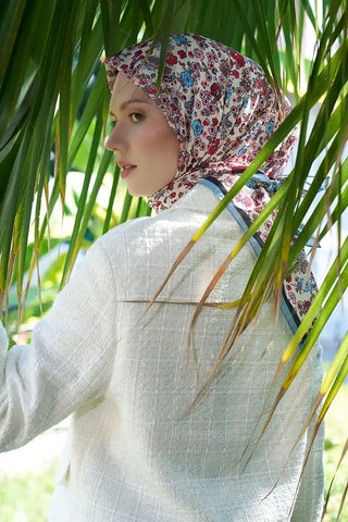 Aria Koleksiyonu Clarry Desen Eşarp - Mavi