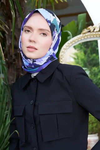 Aria Koleksiyonu Dalia Desen Eşarp - Mor