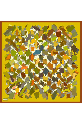 Aria Koleksiyonu Dalia Desen Eşarp - Olive