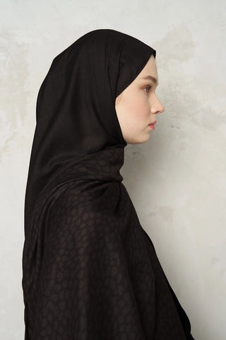 Çift Taraflı Premium Şal Ceylan Desen - Acı Kahve