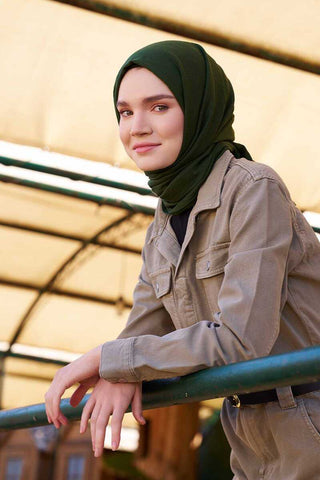 Comfort Pamuk Şal - Haki