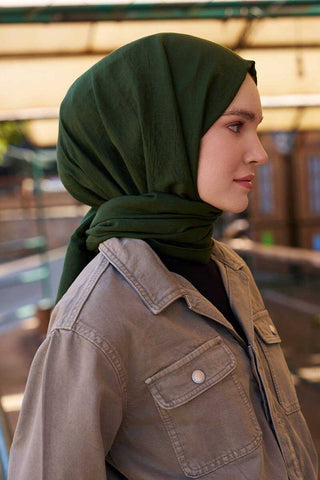 Comfort Pamuk Şal - Haki