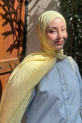 Comfort Pamuk Şal - Sarı