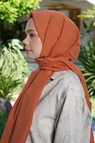 Kübra Koç Comfort Pamuk Şal - Şeftali