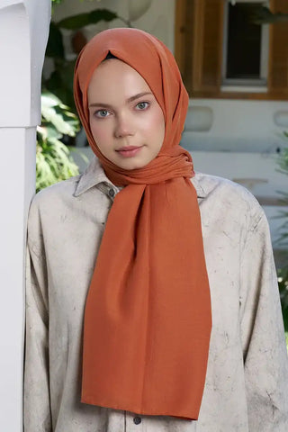 Kübra Koç Comfort Pamuk Şal - Şeftali