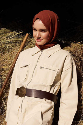 Comfort Pamuk Şal - Taba