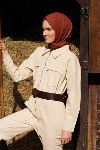 Comfort Pamuk Şal - Taba