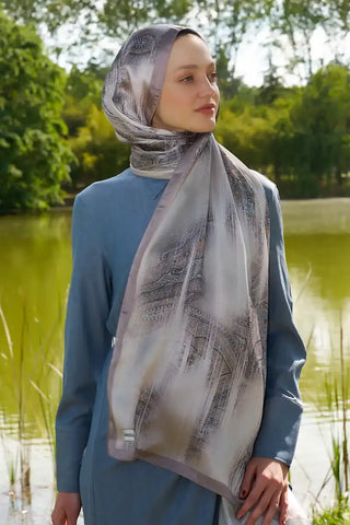 Crystal Hola Desen Şal - Vizon