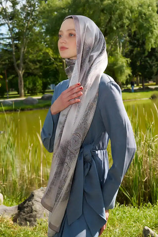 Crystal Hola Desen Şal - Vizon