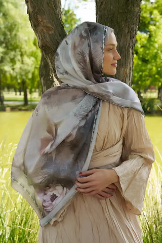 Crystal Perla Desen Şal - Bej