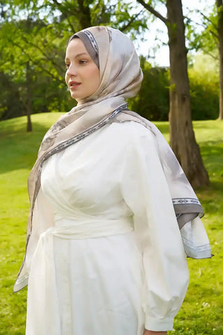 Crystal Perla Desen Şal - Haki