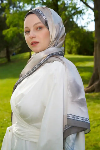 Crystal Perla Desen Şal - Haki