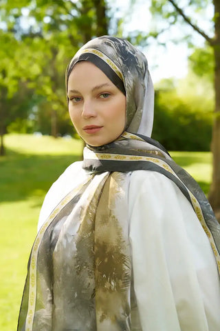 Crystal Perla Desen Şal - Yeşil