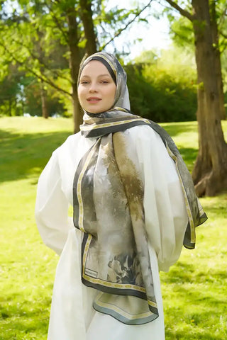 Crystal Perla Desen Şal - Yeşil