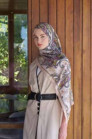 Endless Alive Desen Şal - Bej