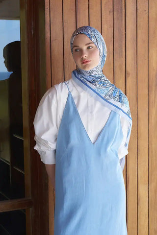 Endless Alive Desen Şal - Mavi