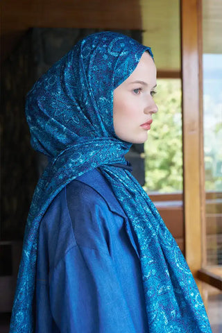 Endless Lena Desen Şal - Gece Mavisi