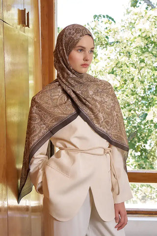 Endless Lena Desen Şal - Hardal