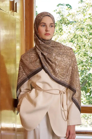 Endless Lena Desen Şal - Hardal