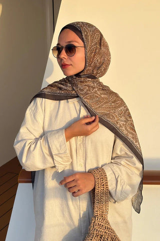 Endless Lena Desen Şal - Hardal