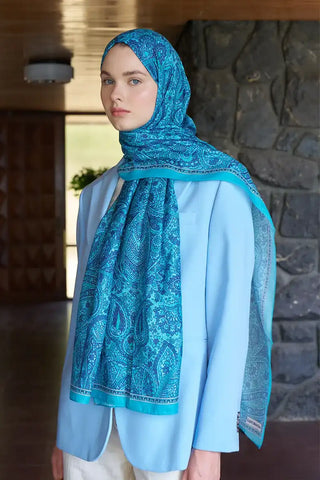 Endless Lena Desen Şal - Petrol