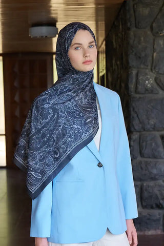 Endless Lena Desen Şal - Siyah