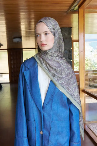 Endless Lena Desen Şal - Yeşil